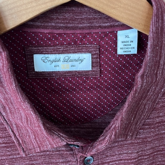 English Laundry maroon casual polo, XL - Picture 3 of 3